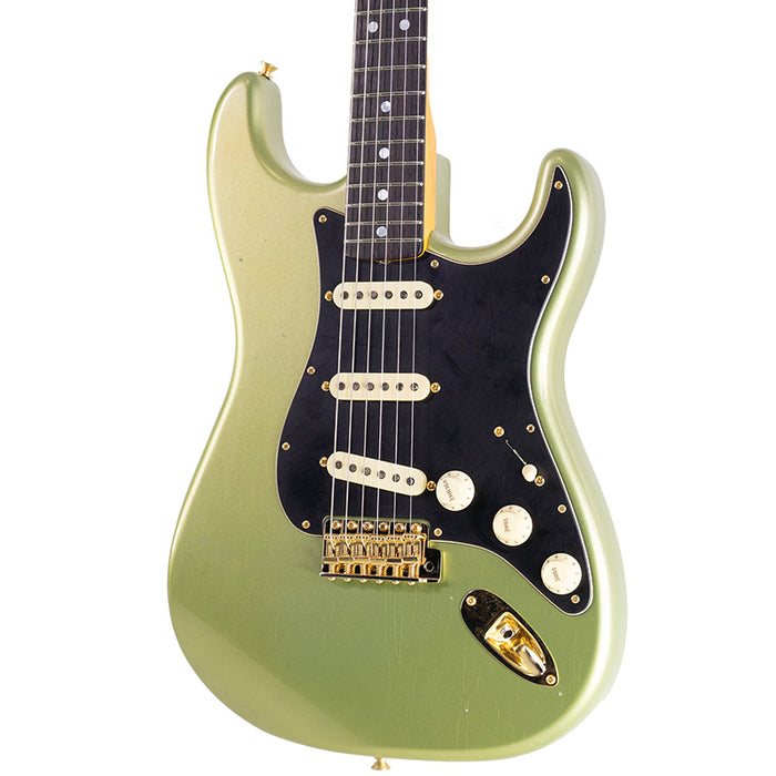 2024 Fender Custom Shop Limited-edition '65 Dual-Mag Strat Journeyman Relic Aged Sage Green Metallic