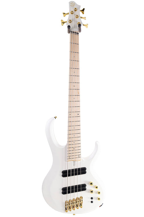 Brand New Ibanez BTB605MLMPWM Bass Workshop 5-String Multi Scale Electric Bass Pearl White Matte