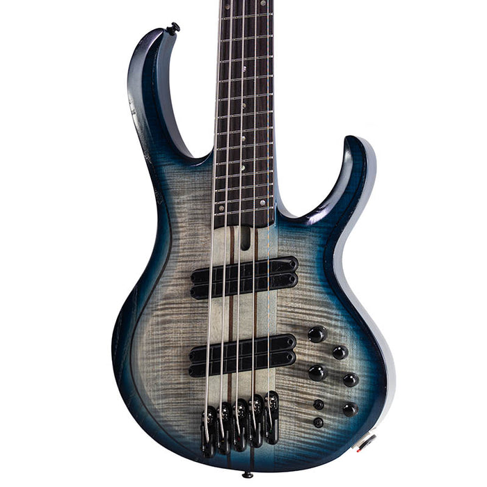 Brand New Ibanez BTB705LMCTL Bass Workshop 5-String Multi Scale Electric Bass Cosmic Blue Starburst Low Gloss