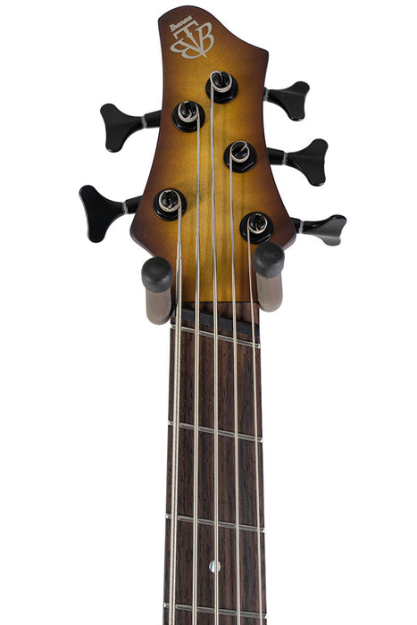 Brand New Ibanez BTB705LMNNF Bass Workshop 5-String Multi Scale Electric Bass Natural Browned Burst Flat