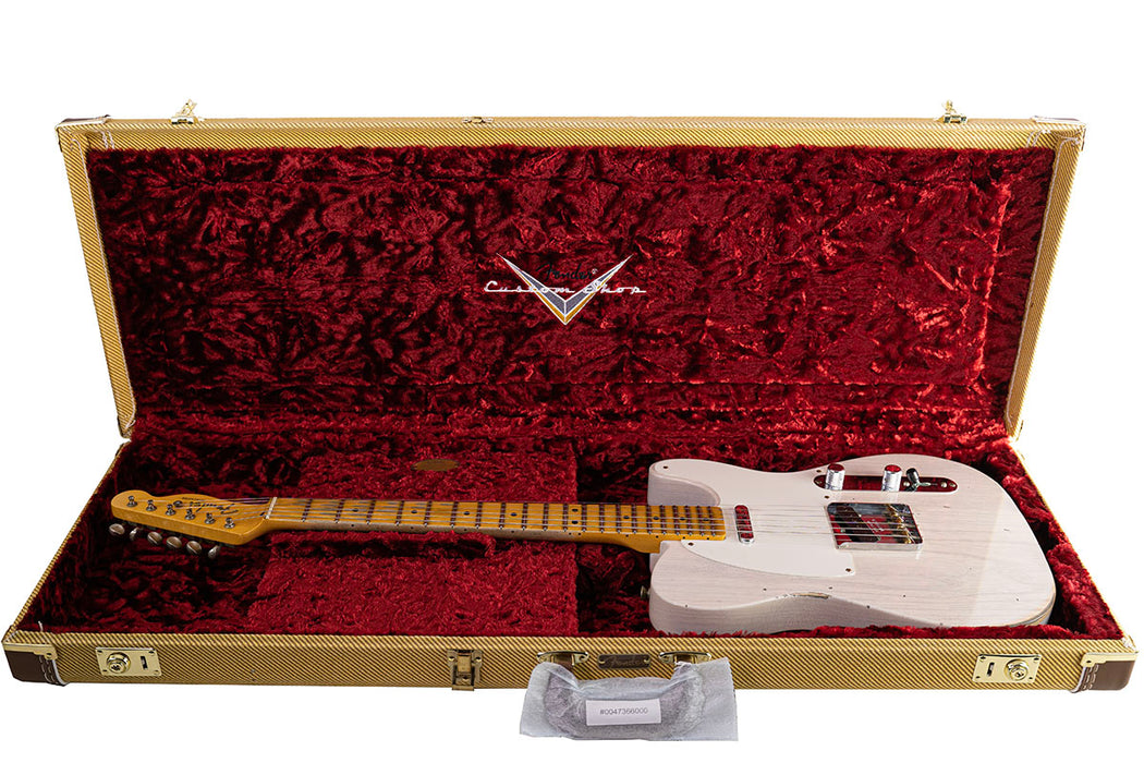 2024 Fender Custom Shop Limited Edition Reverse '50s Telecaster Relic Aged White Blonde