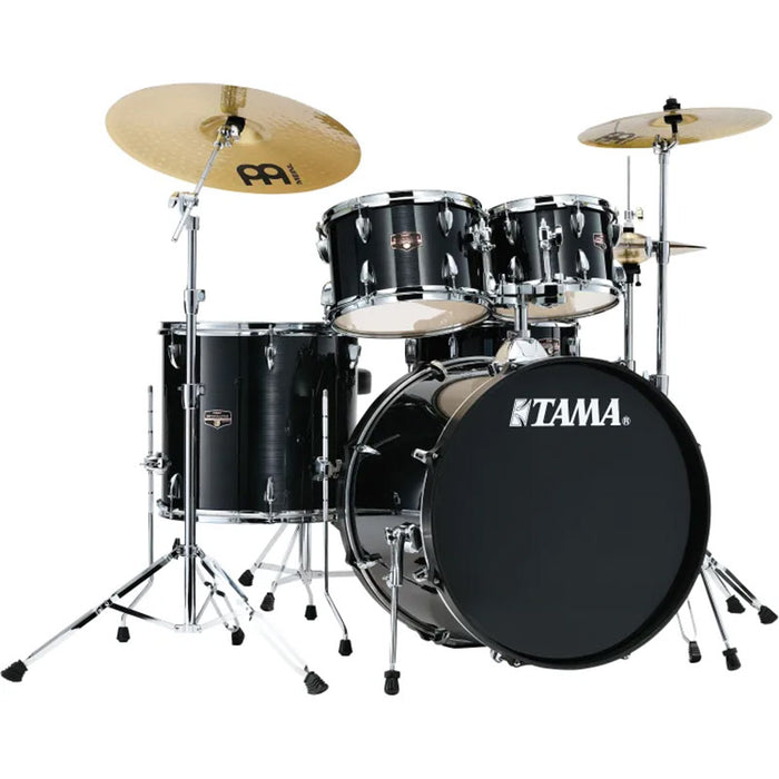 Brand New Tama Imperialstar IP52KH6-HBK 5 Piece Drum Kit Hairline Black With Meinl Cymbals