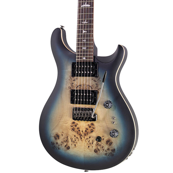 2025 PRS SE Exotic Custom 24-08 Poplar Burl Lake Blue