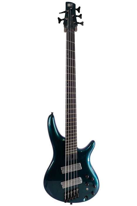 Brand New Ibanez SRMS725BCM Bass Workshop 5-String Multiscale Blue Chameleon
