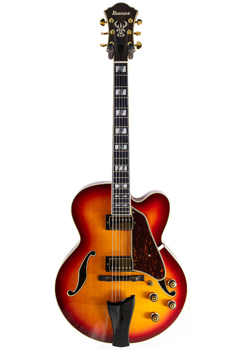 2026 Ibanez Artstar AF115 Hollowbody Aged Whiskey Burst