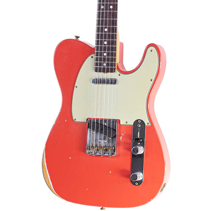 2025 Fender Custom Shop '64 Telecaster Relic Aged Fiesta Red 7 lbs, 5 oz