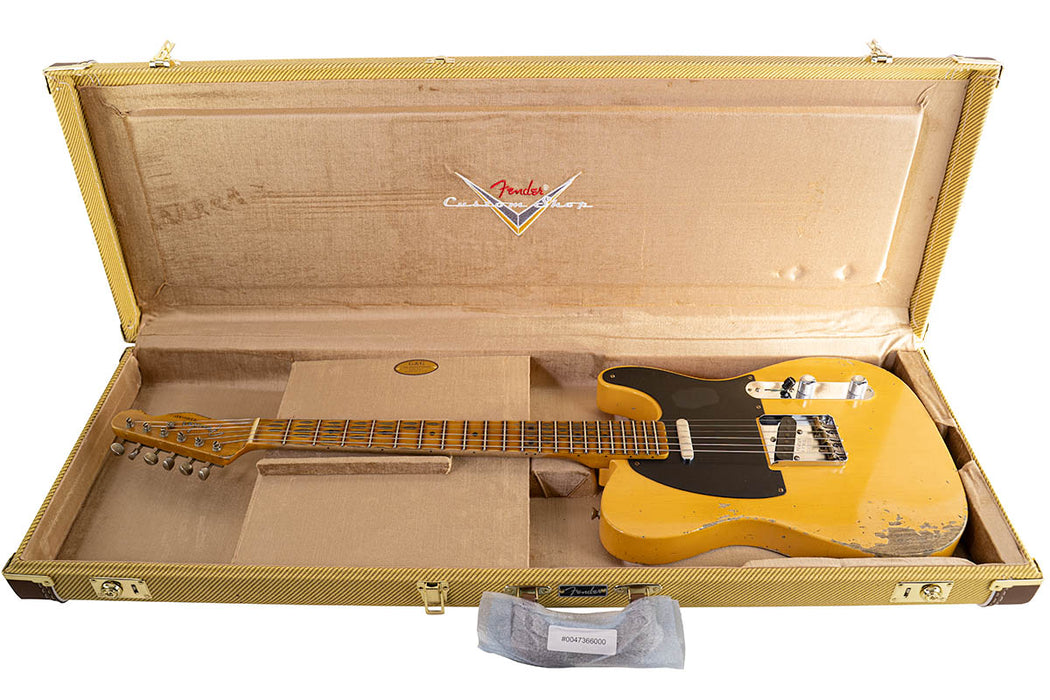 Brand New Fender Custom Shop 1950 Double Esquire Heavy Relic Aged Nocaster Blonde 6 lbs 13 oz
