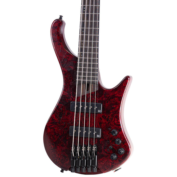 Brand New Ibanez EHB1505SWL EHB Ergonomic Headless 5-String Stained Wine Red Low Gloss