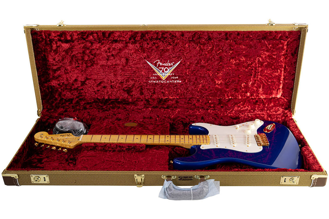 Brand New Fender Custom Shop Limited Edition 70th Anniversary Stratocaster NOS Aged Bright Sapphire Metallic