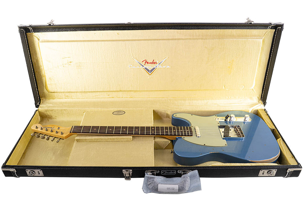 Brand New Fender Custom Shop 1963 Telecaster Relic Aged Lake Placid Blue