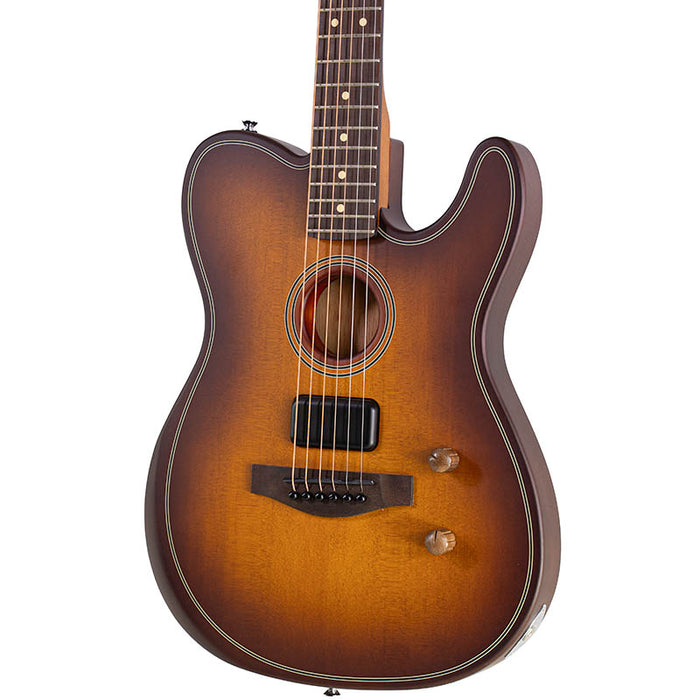 Brand New Fender Acoustasonic Standard Telecaster Honey Burst