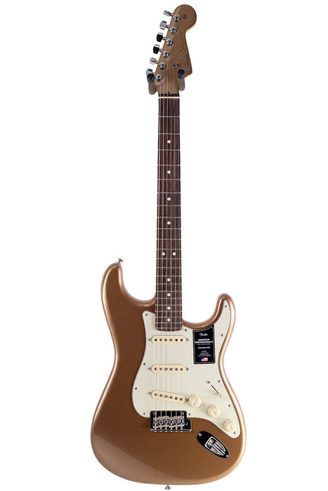 Brand New Fender Limited Edition American Professional II Stratocaster Firemist Gold Metallic Matching Headstock