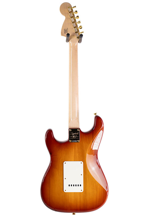 Squier 40th Anniversary Gold Edition Stratocaster Sienna Sunburst Gold Anodized Pickguard