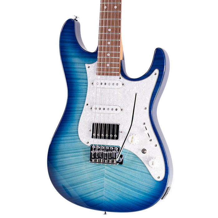 Brand New Ibanez AZ22S1F AZ Standard Transparent Turquoise Burst