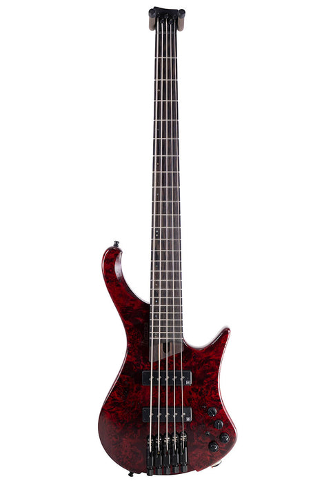 Brand New Ibanez EHB1505SWL EHB Ergonomic Headless 5-String Stained Wine Red Low Gloss