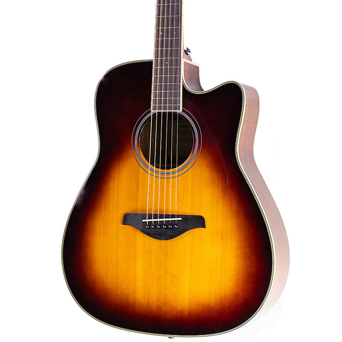 Yamaha FGC-TA TransAcoustic Cutaway Brown Sunburst