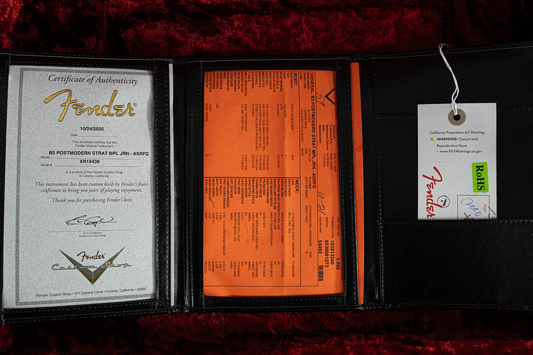 2025 Fender Custom Shop Postmodern Stratocaster Journeyman Relic Aged Surf Green