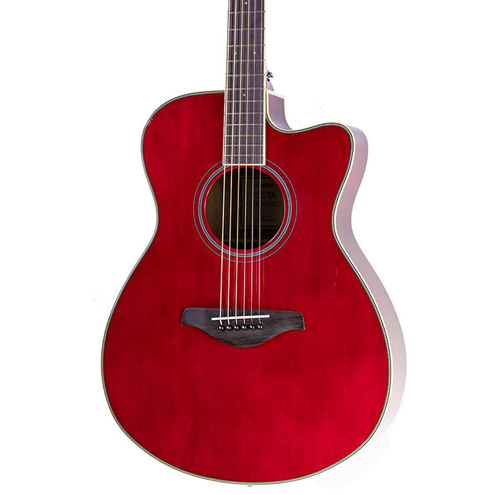 Yamaha FSC-TA TransAcoustic Concert Cutaway Ruby Red