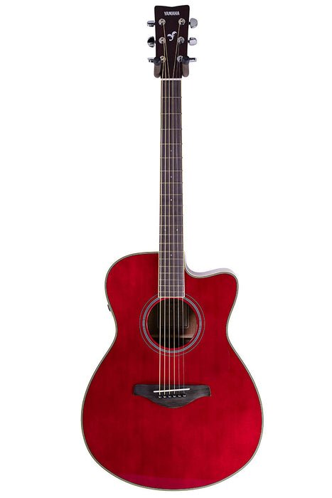 Yamaha FSC-TA TransAcoustic Concert Cutaway Ruby Red