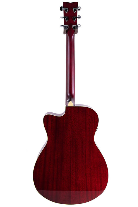 Yamaha FSC-TA TransAcoustic Concert Cutaway Ruby Red