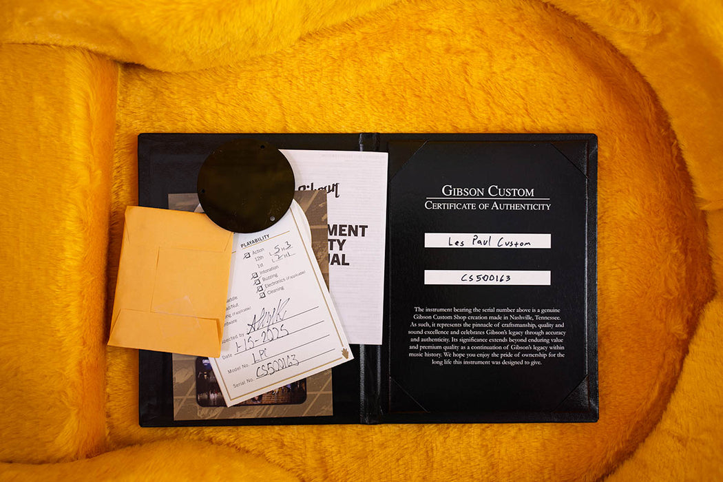 2025 Gibson Custom Shop Les Paul Custom Ebony