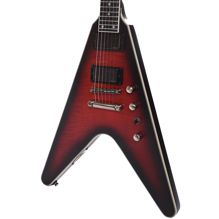 Brand New Epiphone Artist Limited Edition Dave Mustaine Prophecy Flying V Aged Dark Red Burst
