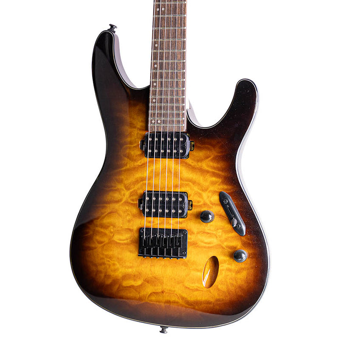 Brand New Ibanez S621QM Dragon Eye Burst