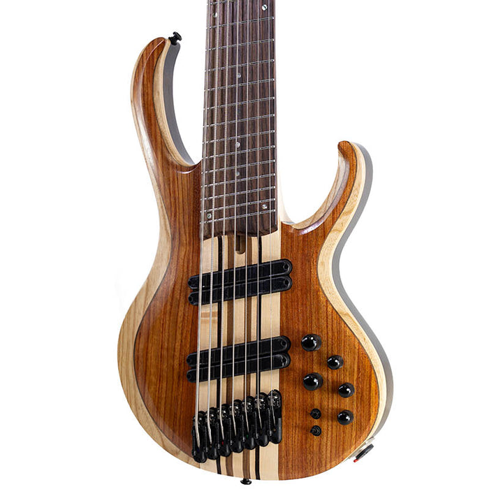 Brand New Ibanez BTB7MSNML Bass Workshop 7-String Multi Scale Electric Bass Natural Mocha Low Gloss