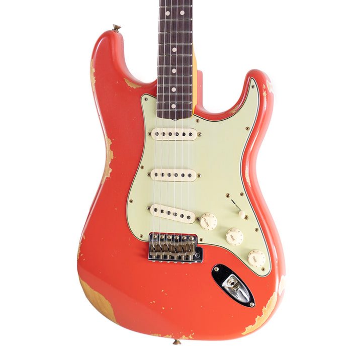2023 Fender Custom Shop Limited 1963 Stratocaster Heavy Relic Aged Fiesta Red