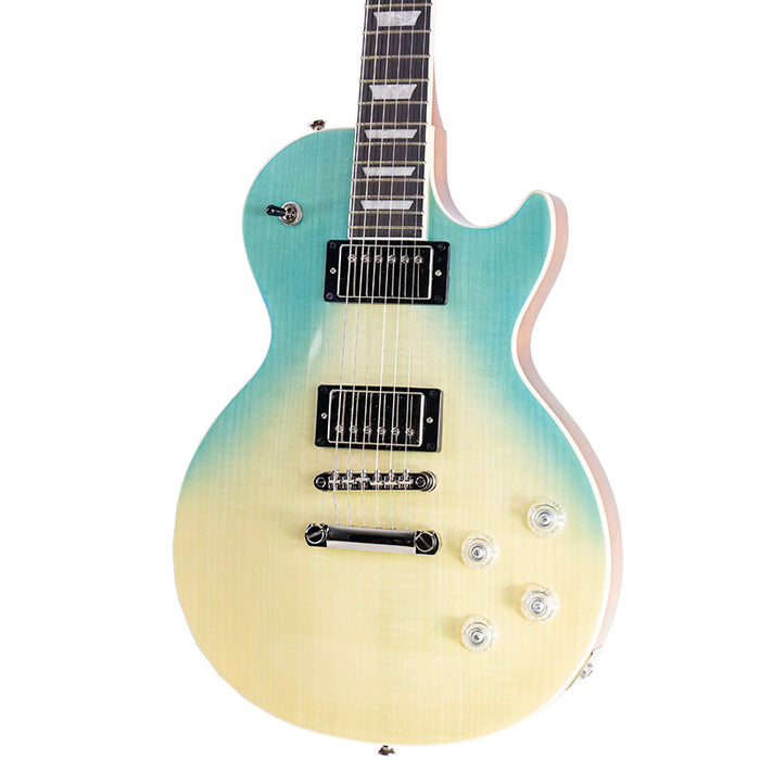 2024 Epiphone Les Paul Modern Figured Caribbean Blue Fade