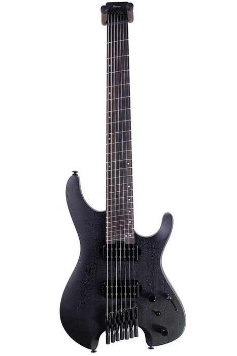 2026 Ibanez Quest QX527B WK Headless Multi-Scale 7 String Weathered Black