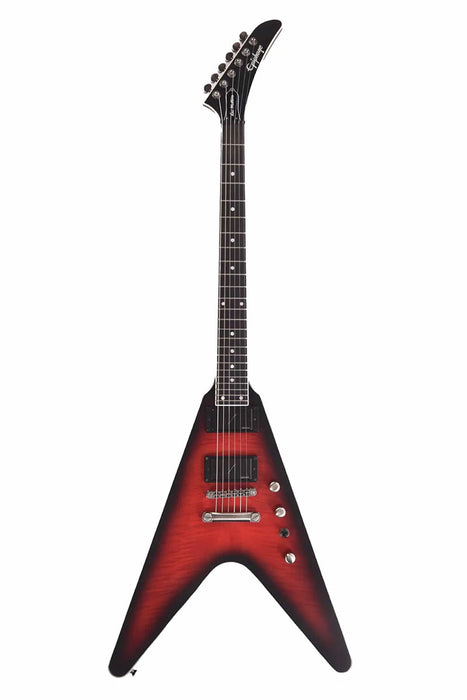 Brand New Epiphone Artist Limited Edition Dave Mustaine Prophecy Flying V Aged Dark Red Burst