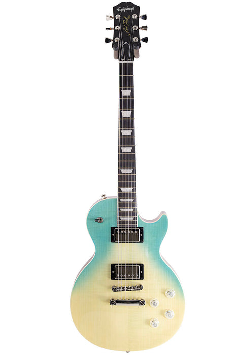 2024 Epiphone Les Paul Modern Figured Caribbean Blue Fade