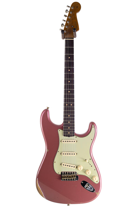 2023 Fender Custom Shop Limited-edition '63 Stratocaster Relic Aged Burgundy Mist Metallic