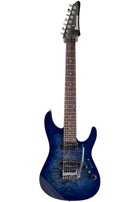 Brand New Ibanez AZ427P2QM Premium 7 String Twilight Blue Burst