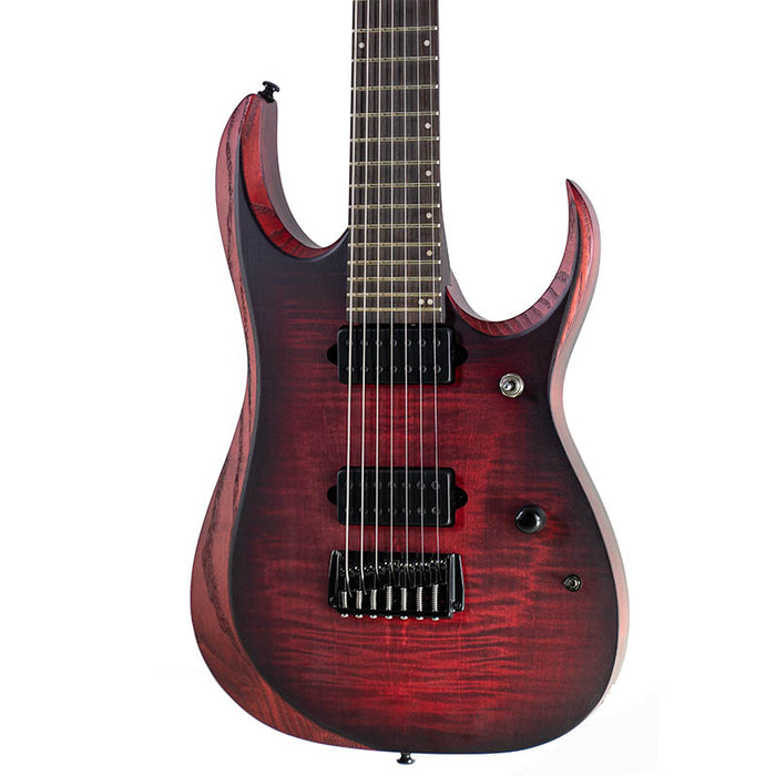 2026 Ibanez Standard RGD721FA 7-string Stained Wine Red Burst Flat