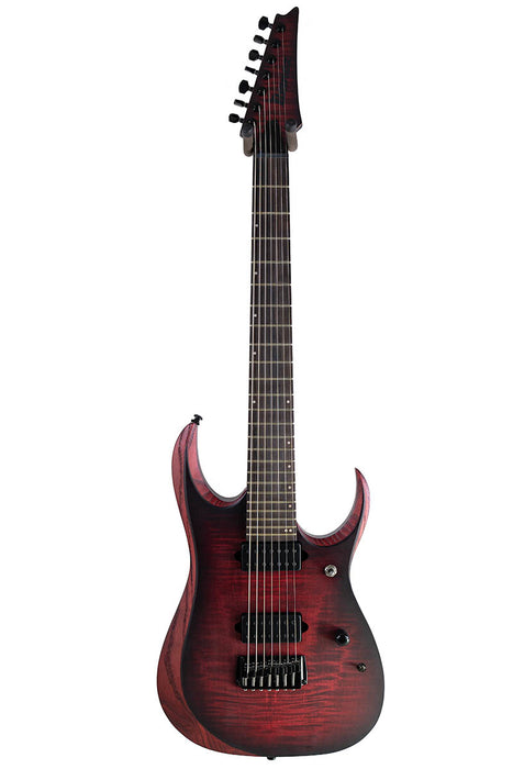 2026 Ibanez Standard RGD721FA 7-string Stained Wine Red Burst Flat