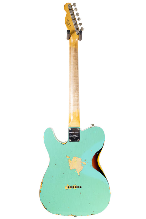 2023 Fender Custom Shop Limited '60 Telecaster Custom Heavy Relic Aged Seafoam Green over 3-color Sunburst