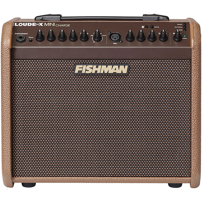 Brand New Fishman Loudbox Mini Charge 60W Acoustic Combo Amp Brown