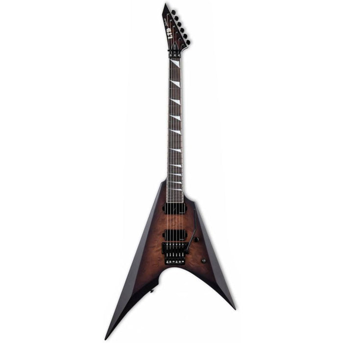 ESP LTD Arrow-1000QM Electric Guitar Dark Brown Sunburst Satin Quilted Maple