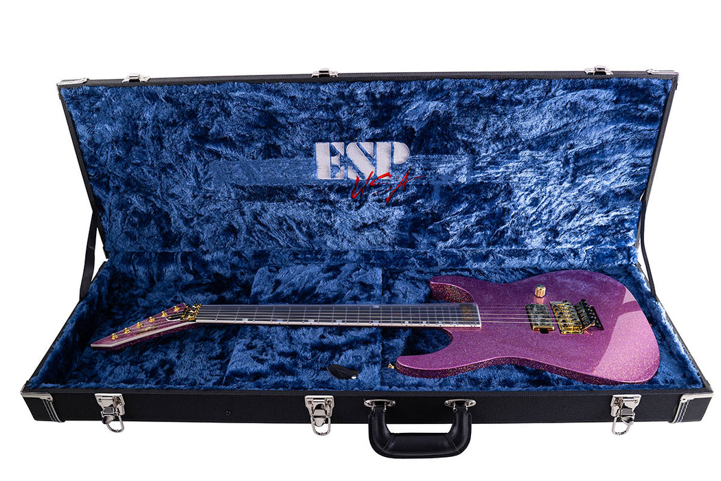 Brand New ESP USA M-I Neck-Thru FR Disco Pink Sparkle