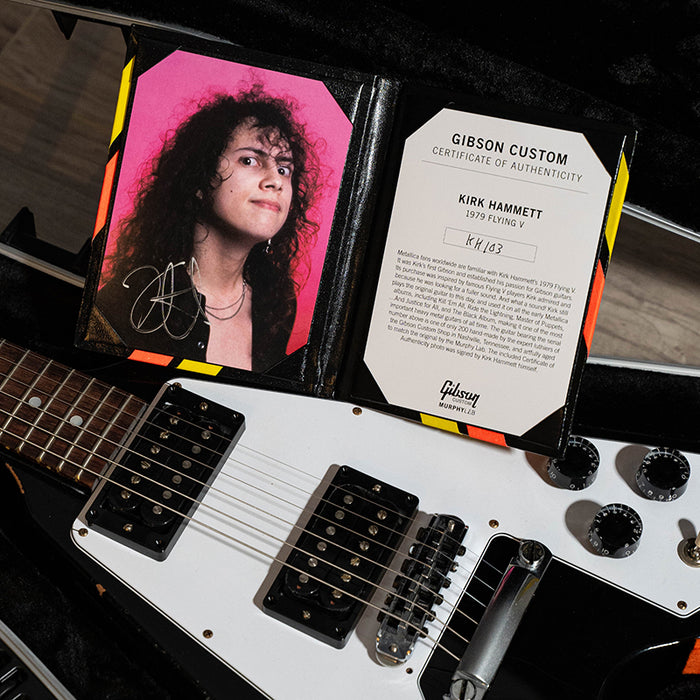 Gibson Custom Shop Kirk Hammet 1979 Flying V Ebony #KH103