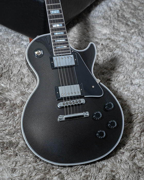 Brand New Gibson Custom Shop Les Paul Custom "1985 Reissue" Charcoal Metallic Gloss