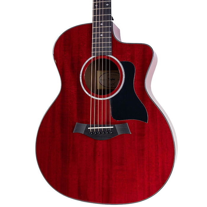 Brand New Taylor Limited Edition 224ce Deluxe Grand Auditorium Lutz/Maple Trans Red