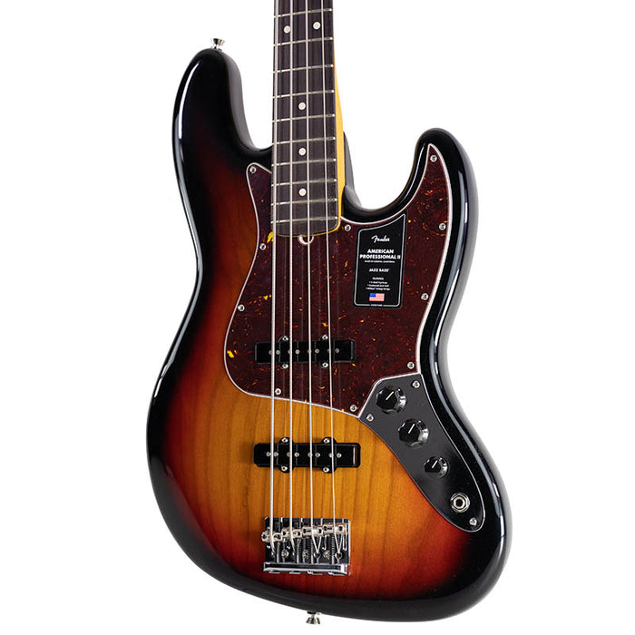 2023 Fender American Professional II Jazz Bass Rosewood Fretboard 3-Color Sunburst