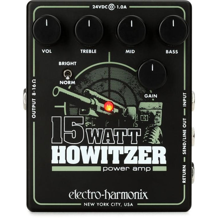 pedal poweramp Brand New Electro-Harmonix Howitzer 15-watt Power Amp Pedal — New York Music Emporium